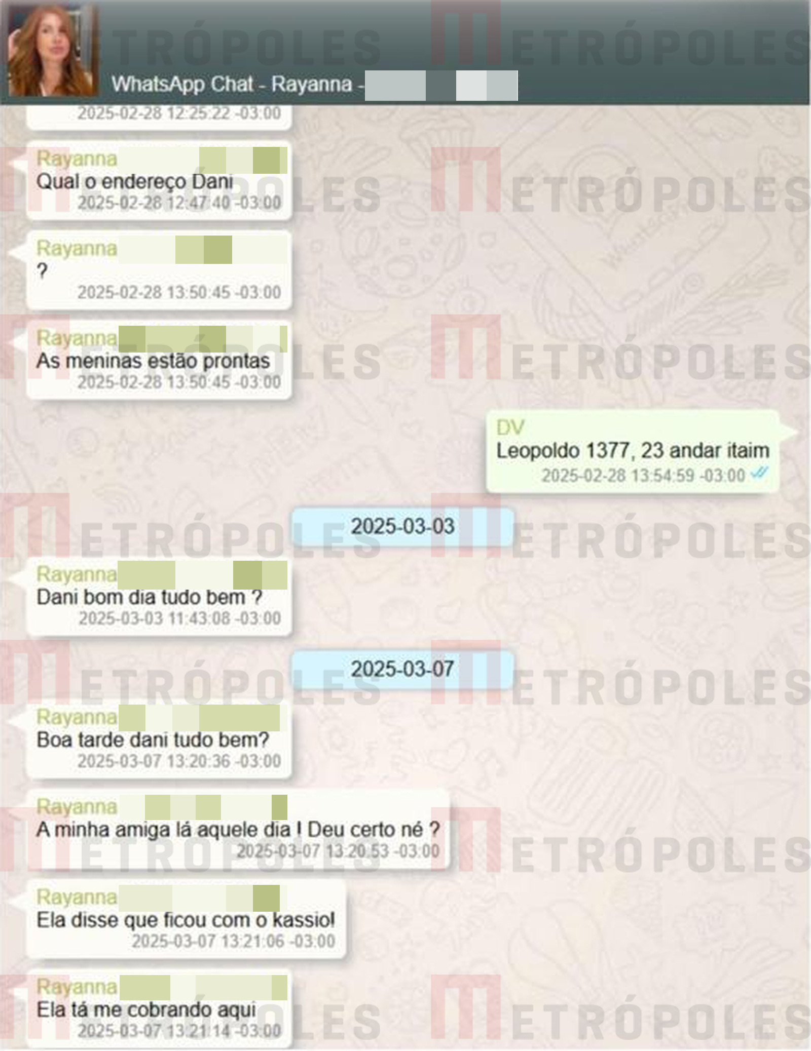 "Ela ficou com o Kassio": conversa de Vorcaro cita cobrança de R$ 10 mil por encontro
