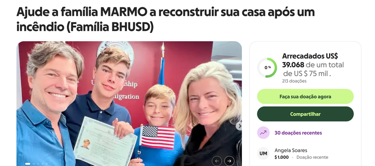 Ex-Globo Erik Marmo arrecada R$ 200 mil em vaquinha para reconstruir sua casa após incêndio