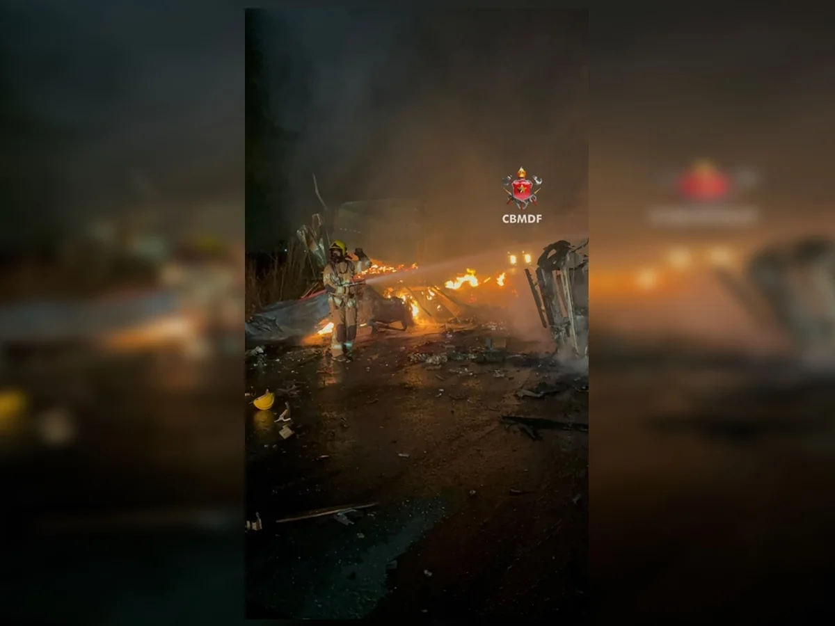 Motorista morto em acidente com dois caminhões na DF-290 é identificado