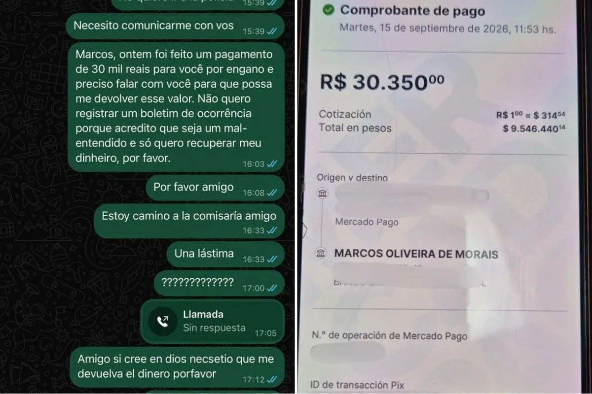 Imagem colorida mostra conversa entre turista e taxista. Metrópoles