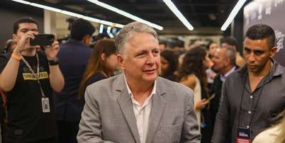 O candidato Anthony Garotinho do Republicanos após o debate da Band Foto: Pedro Kirilos/Estadão / Estadão
