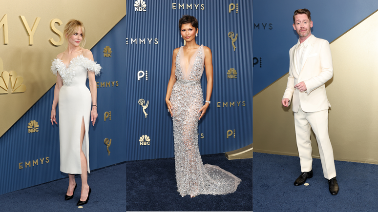 Nicole Kidman, Zendaya e mais famosos vão ao Emmy; veja fotos do tapete vermelho
