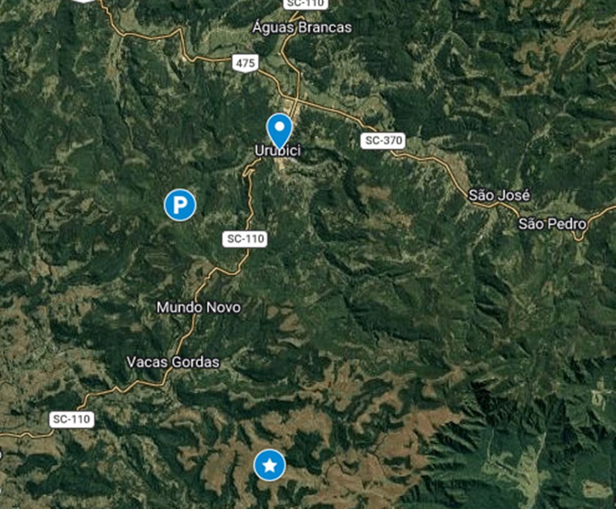 Rick: bombeiros mostram localização dos últimos sinais de helicóptero em SC
