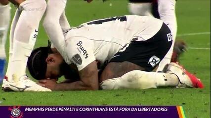 Memphis perde pênalti e Corinthians está fora da Libertadores