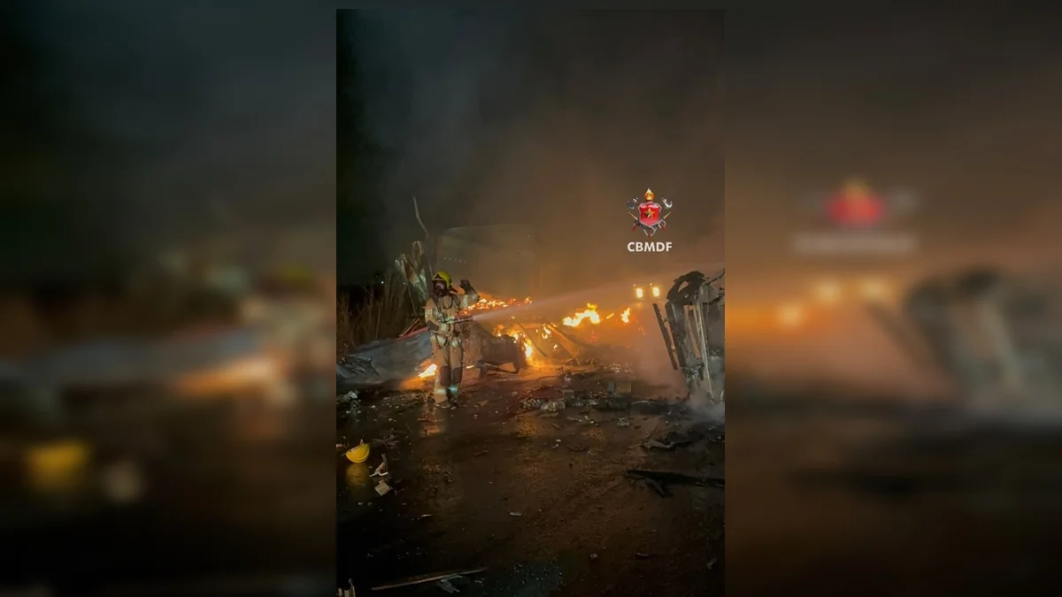 Motorista morto em acidente com dois caminhões na DF-290 é identificado