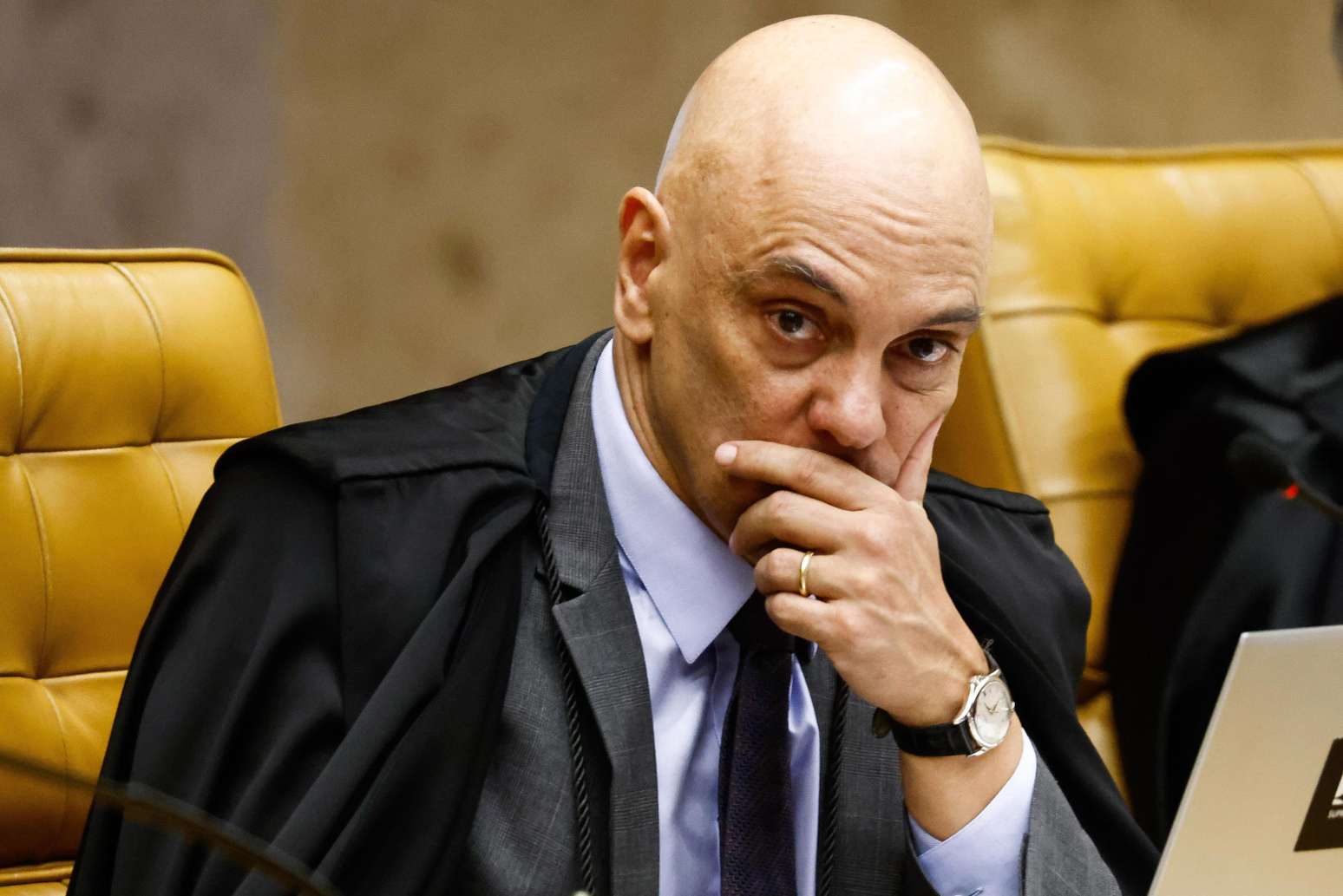 Alexandre de Moraes, ministro do Supremo Tribunal Federal (STF); plenária analisa nesta terça-feira, 15, abertura de inquérito sobre relação entre Moraes e Daniel Vorcaro, dono do Banco Master, após relatório da PF divulgar troca de mensagens