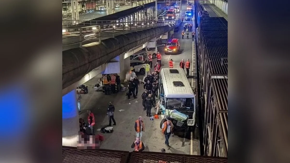 Colisão entre trem e micro-ônibus deixa 19 feridos na França