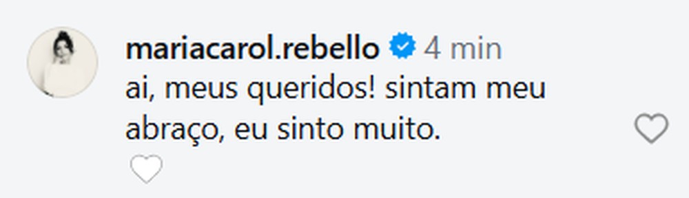 Maria Carol Rebello — Foto: Reprodução/ Instagram