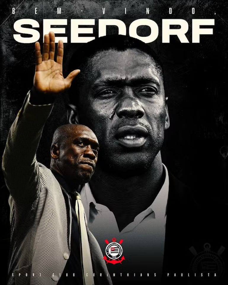 A mais insensata aposta do Corinthians. Seedorf é o novo técnico. Não era treinador há sete anos. Foi a 7ª opção. Memphis o indicou. Medo da Série B aumenta