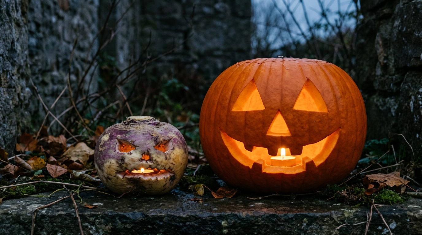 Por que a abóbora virou símbolo do Halloween se a tradição original usava nabo?