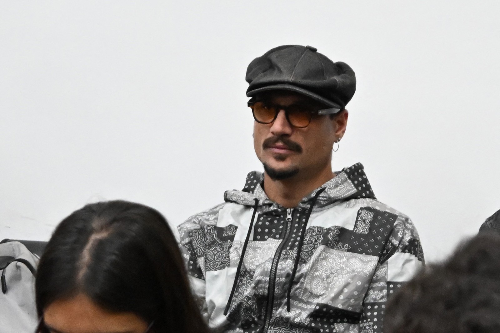Jogador Daniel Osvaldo acompanha julgamento sobre a morte do sogro, Diego Maradona — Foto: AFP