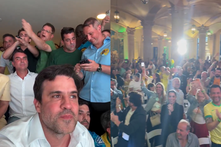 Antes de derrota, Pablo Marçal e Eduardo Bolsonaro comemoraram virada de Flávio
