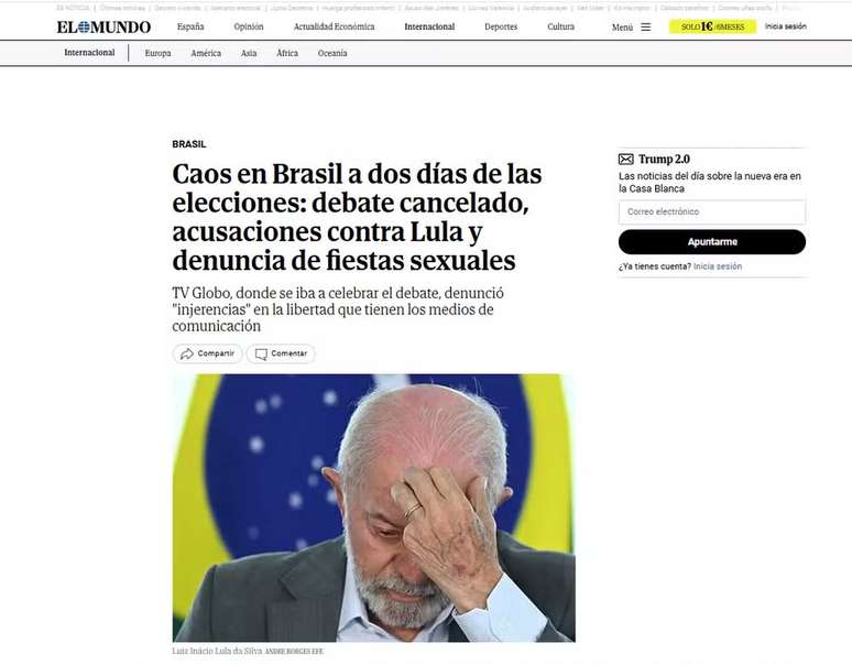 ‘Caos’, ‘táticas sujas’ e ‘interferência indevida’: imprensa internacional repercute cancelamento de debate da Globo