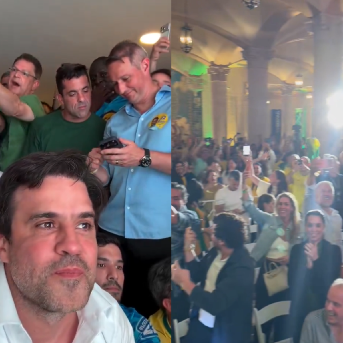 Antes de derrota, Pablo Marçal e Eduardo Bolsonaro comemoraram virada de Flávio