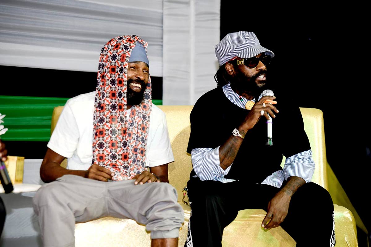 Spragga Benz (left) and Tarrus Riley share the story of how their collab came together.