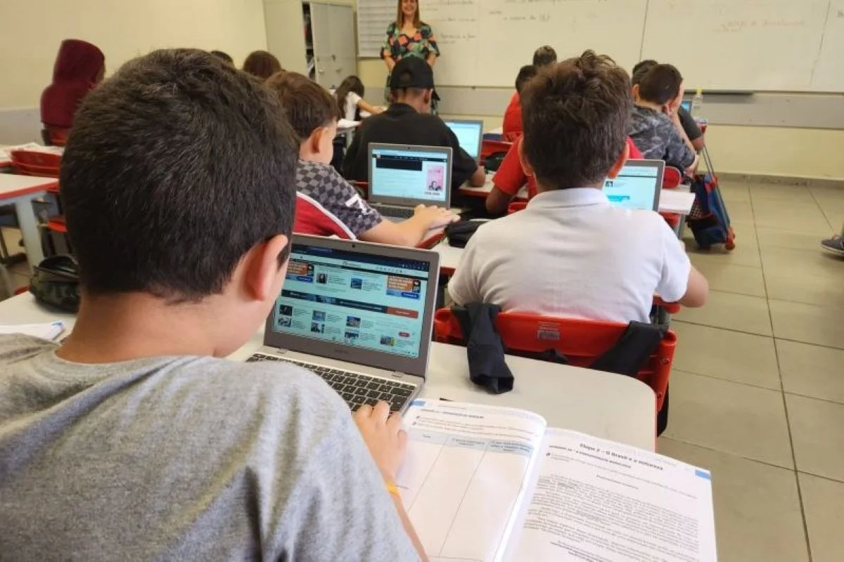 Sala de aula na rede estadual de ensino de SP