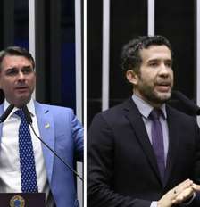 Flávio Bolsonaro | André Janones Foto: Agência Câmara