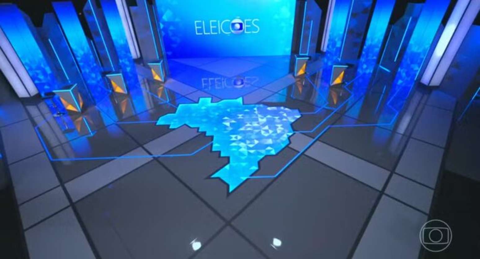 Cenário do debate da TV Globo entre os candidatos à Presidência da República