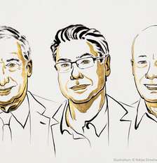 Joel Mokyr, Philippe Aghion, Peter Howitt: vencedores do Nobel de Economia 2025 Foto: Divulgação/Nobel / Divulgação/Nobel